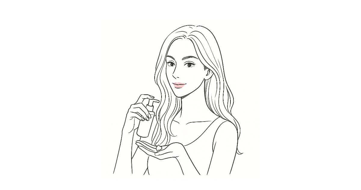 40代の肌タイプ別に乳液を選ぶシーンのイメージ