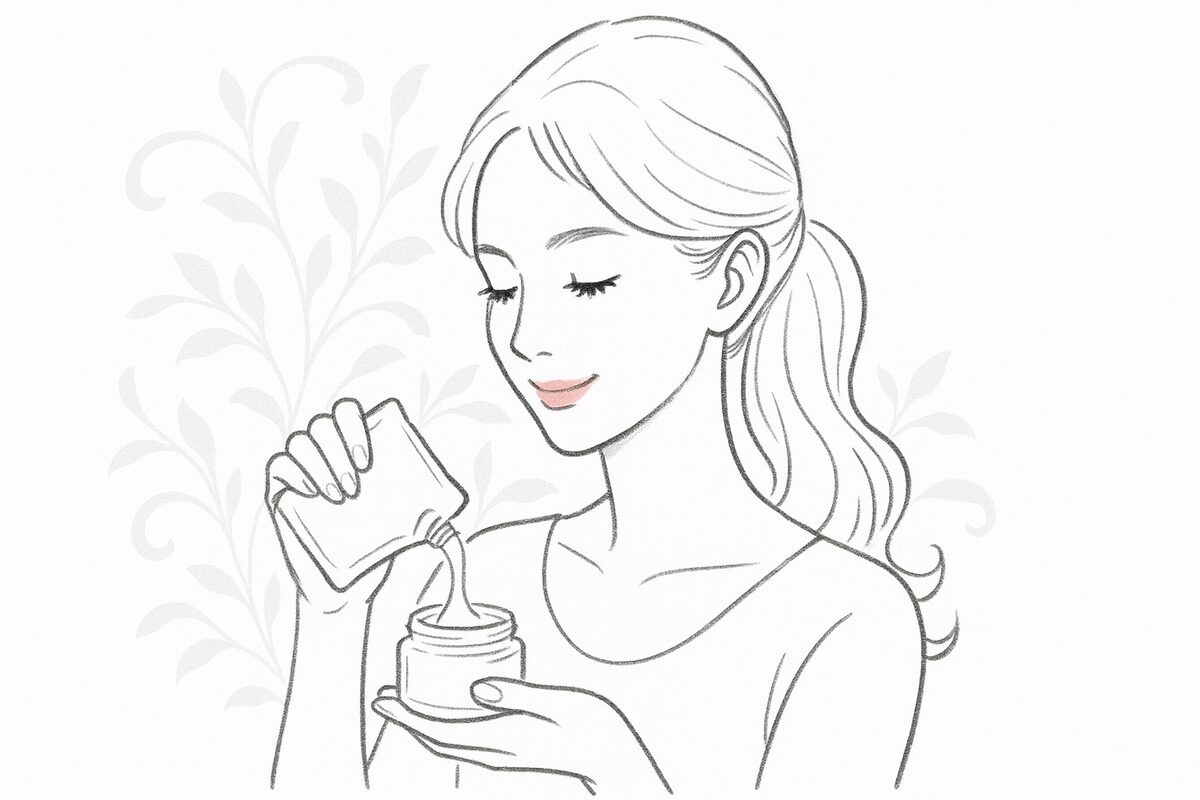 詰め替え対応で環境にもやさしい乳液のイメージ