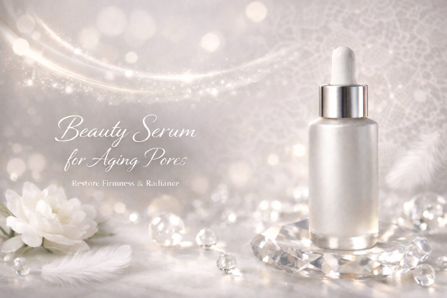 40代のたるみ毛穴に向けてハリ感を意識した美容液のイメージ画像