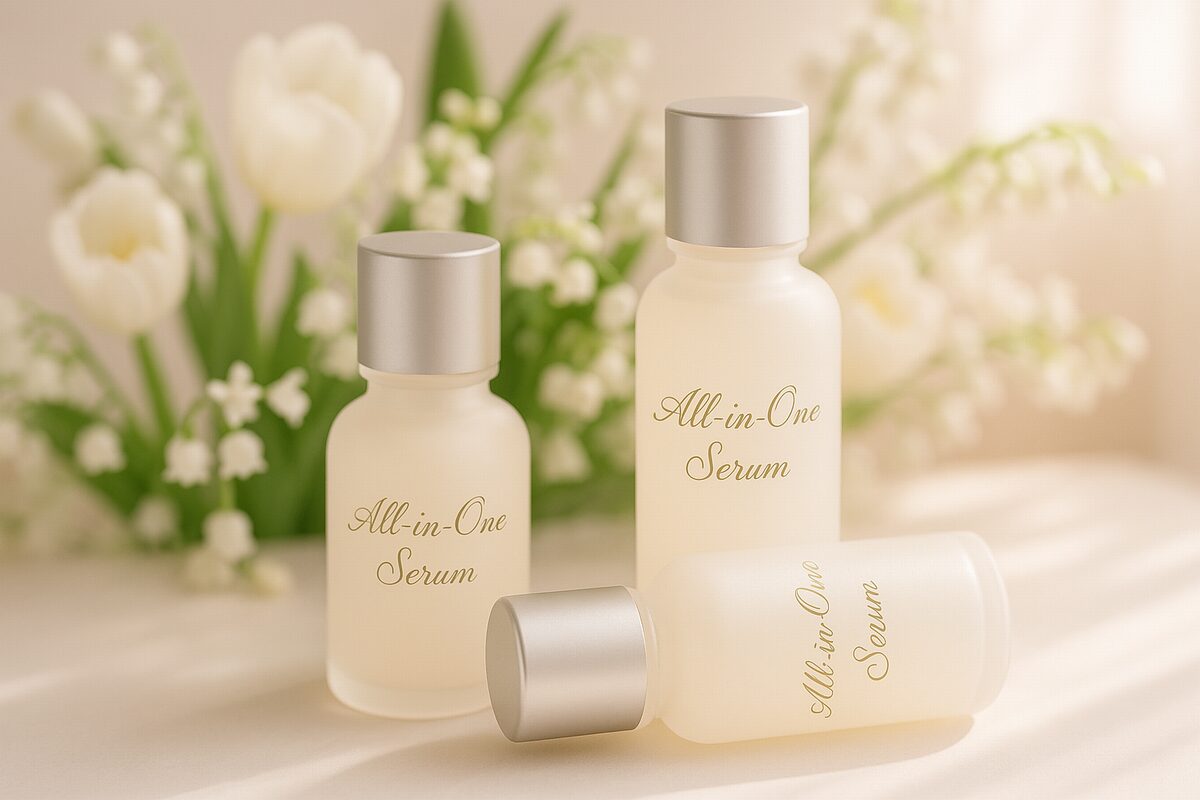 朝の時短ケアに使いやすい40代向けオールインワン美容液のイメージ