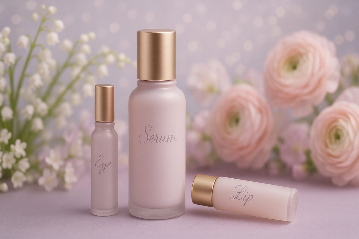 50代の目元口元集中美容液おすすめイメージ（ポイントケアで表情を明るく整える）