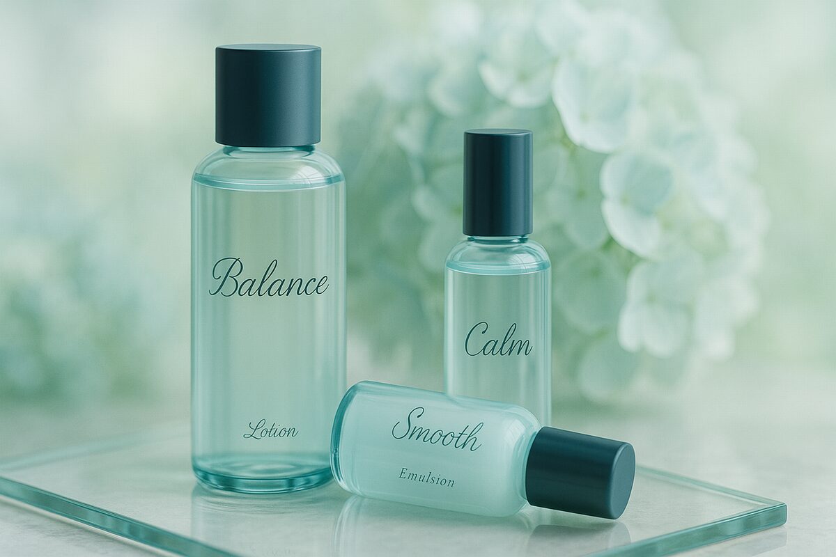 40代におすすめのグリシルグリシン配合美容液のイメージ。毛穴を整えてなめらかな肌を目指すケアを表現。