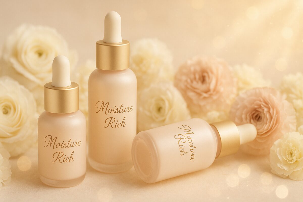 50代におすすめの高保湿美容液イメージ（冬の乾燥や粉吹きを防ぐスキンケア）