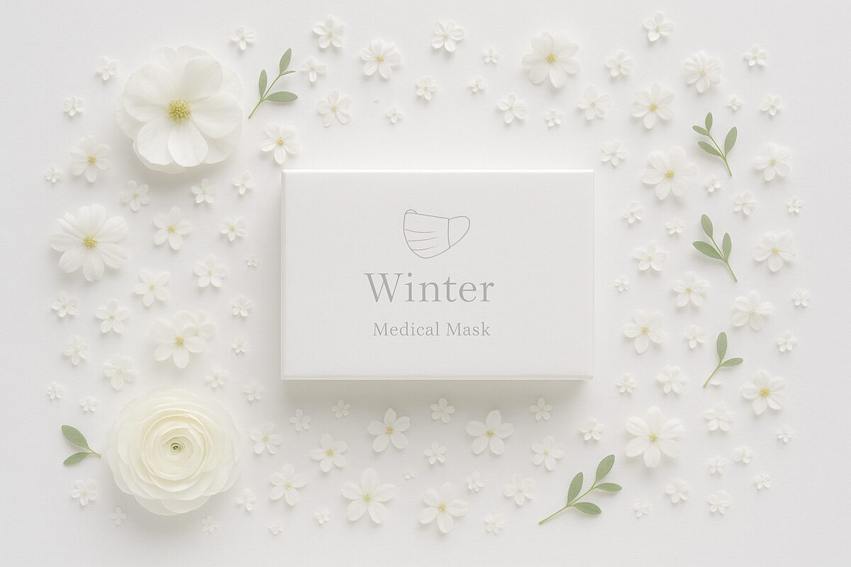 冬のマスク乾燥対策の保湿スキンケアとレイヤリング。セラミド・CICA・ナイアシンアミドの組み合わせイメージ写真