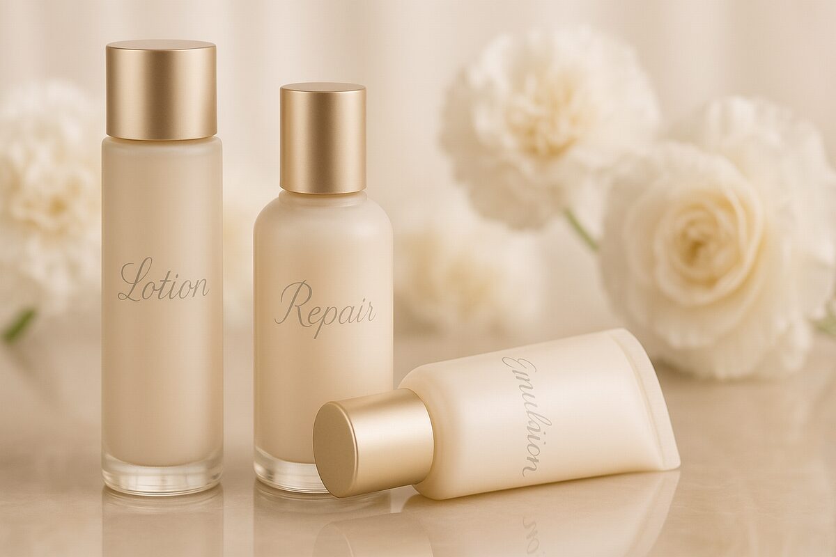 40代におすすめのパンテノール美容液のイメージ。肌のバリア機能をサポートする保湿ケアを表現。