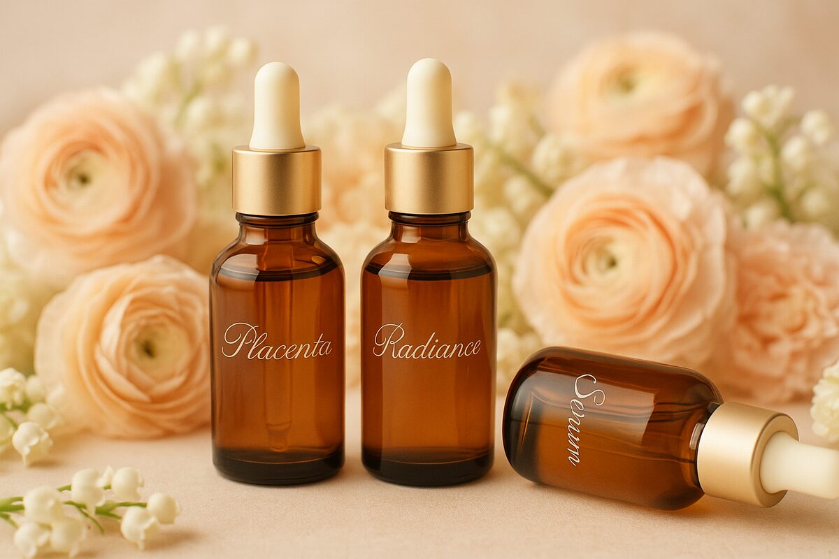 50代プラセンタ美容液おすすめのイメージ（つやと透明感を意識したケア）