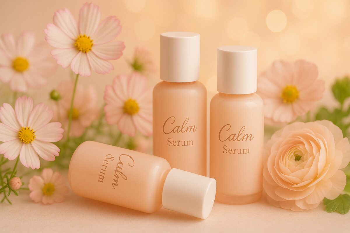 50代敏感肌におすすめの美容液イメージ（やさしくうるおいを守るケア）