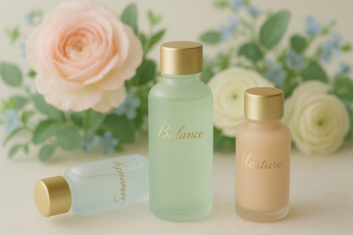 50代混合肌・インナードライ向け美容液のイメージ（部位で量と質感を調整するケア）