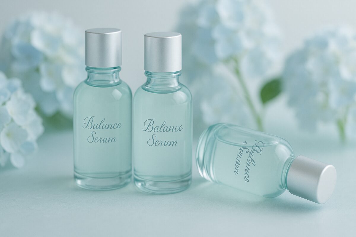 梅雨から夏の皮脂バランスを整える40代向け美容液のイメージ