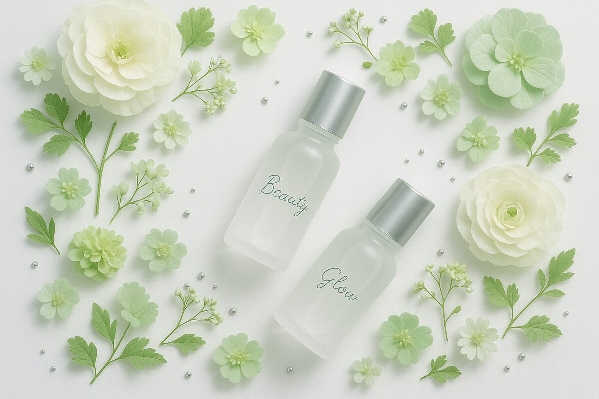 冬の乾燥ニキビ対策とCICA美容液のスキンケアイメージ