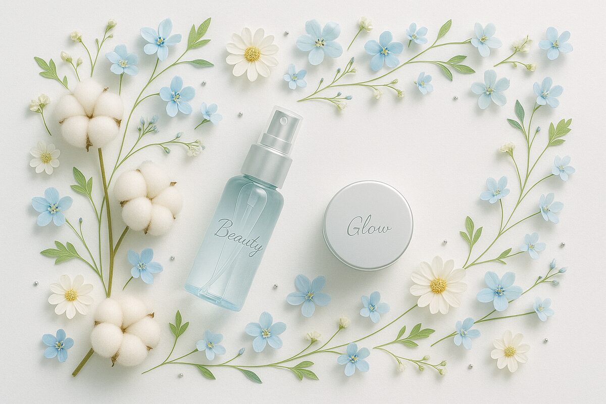 冬の朝の乾燥対策に保湿ミストとナイアシンアミドを使ったスキンケアイメージ