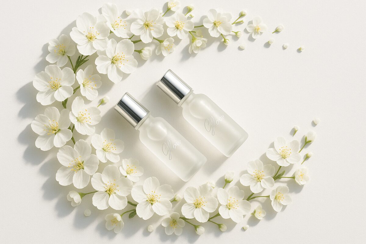 冬の毛穴ざらつき対策に役立つペプチド美容液とスキンケアのイメージ