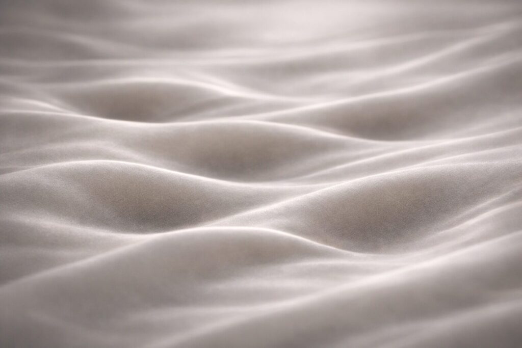 40代開き毛穴美容液の水分不足設計をイメージしたシルクのようななめらかな質感のビジュアル