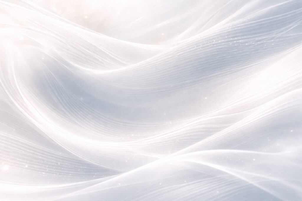 低刺激処方のうるおい設計をイメージしたシルクのビジュアル