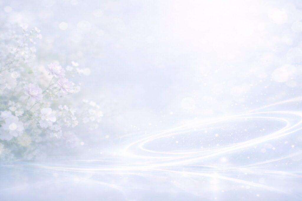 40代敏感肌の美容液ケアをイメージしたやさしい水と光のイメージ