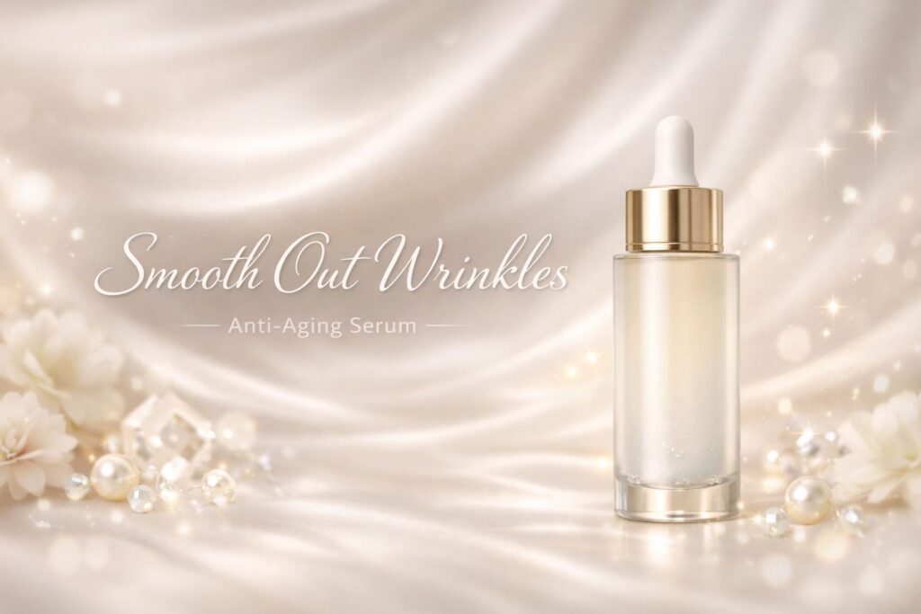 40代のシワ美容液 即効性と変化のイメージ