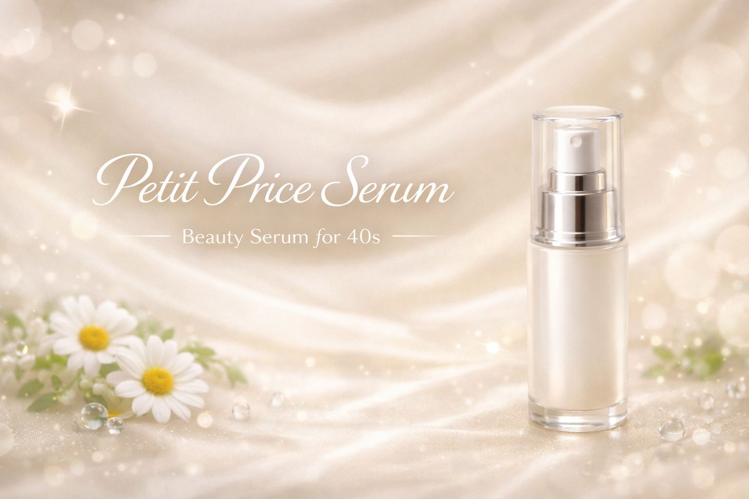 40代向けプチプラ美容液のイメージ｜シワケアと保湿を意識したスキンケア