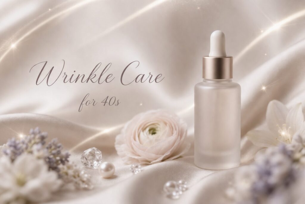 40代のシワ美容液はどのくらいで変化するかの目安イメージ