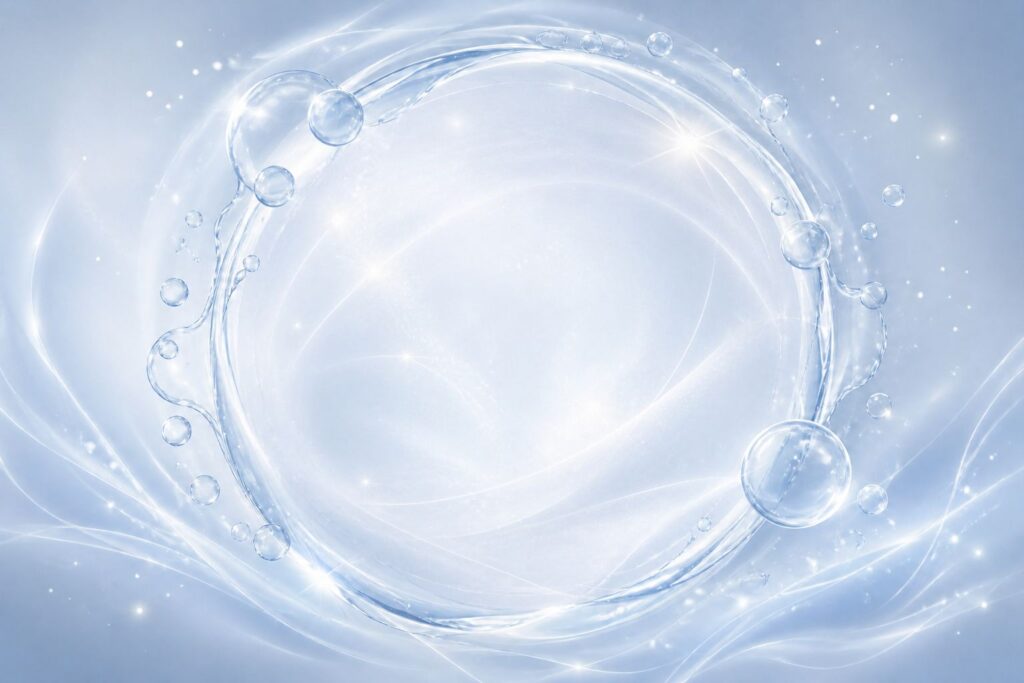 美容液のあとに乳液でうるおいを守り40代の肌印象を整えるイメージ